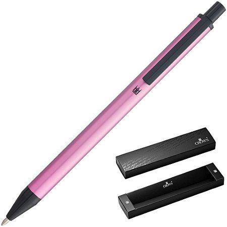 Caneta Esferografica Metalic Esfera Rosa