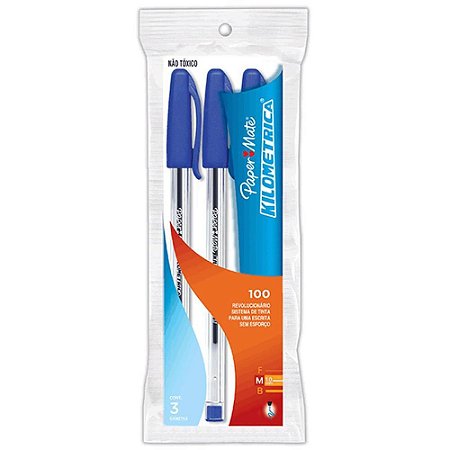 Caneta Esferografica Kilometrica 100 C/03 Azul