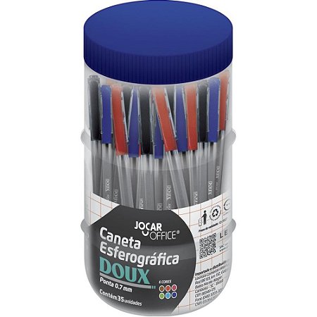 Caneta Esferografica Jocar Doux 0.7MM AZ-VM-PT