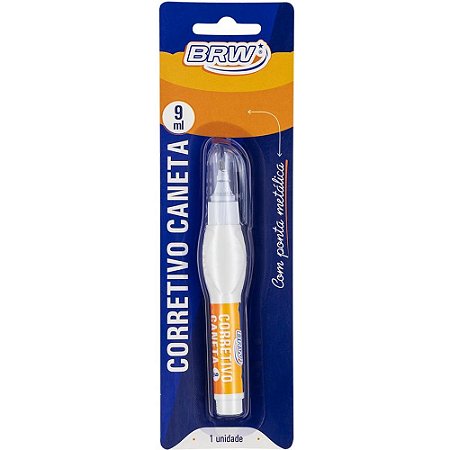 Caneta Corretiva Ponta Metalica 9ML Blister