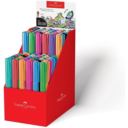 Caneta com Ponta Porosa Fine Pen Colors Cores Sortidas