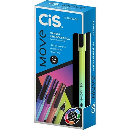 Caneta Esferografica CIS Move 0.7MM VD