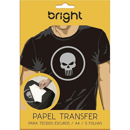 Papel Transfer A-4 Tecidos Escuros