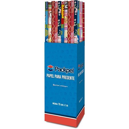 Papel Presente 70X100CM Sortido