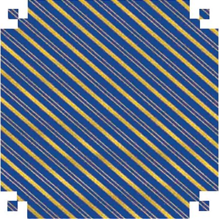 Papel Presente Bobina Couche 40CM.MOD 160 Listrado AZUL/OUR
