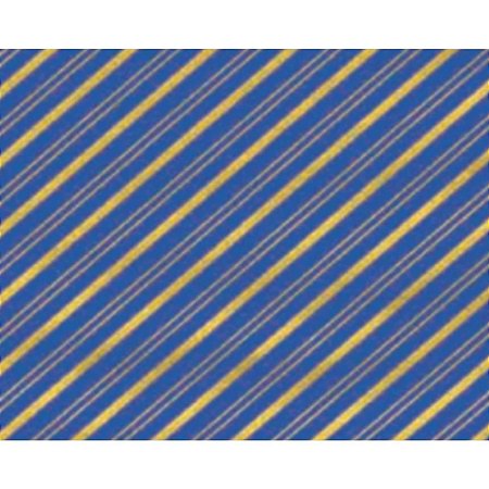 Papel Presente Bobina Couche 60CM.MOD.160 Listrado AZUL/OUR