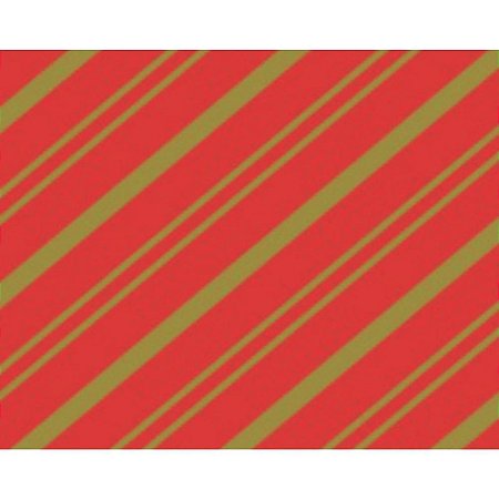 Papel Presente Bobina Couche 60CM.MOD.161 Listrado VM/OURO