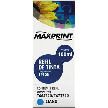 Refil de Tinta EPSON COMP. T6642/673220 Ciano