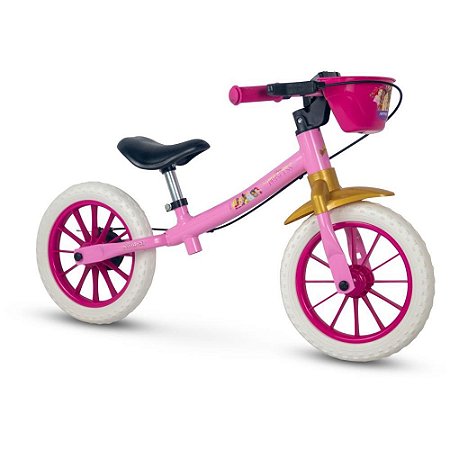 Bicicleta Infantil Balance Bike Princesas Nathor