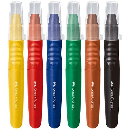 Giz de Cera Jumbo 6 Cores Supermacio L.creatives
