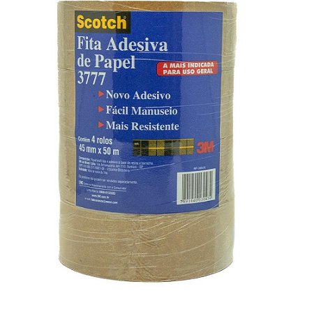 Fita para Empacotamento Papel Liso 3777 45MMX50M MARR.