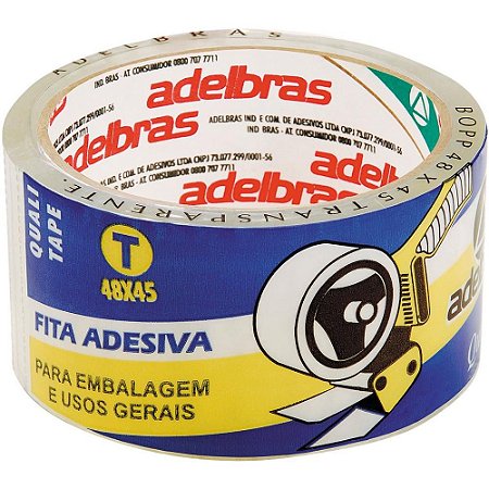 Fita para Empacotamento Qualitape 48MMX45M TRANSP.