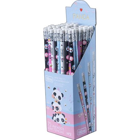 Lapis Preto Redondo Panda C/BORRACHA (S)