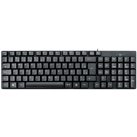 Teclado USB Compacto PS2 Preto