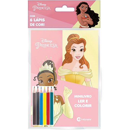 Livro Infantil Colorir Princesas 23X12CM 32P.C/LAPIS