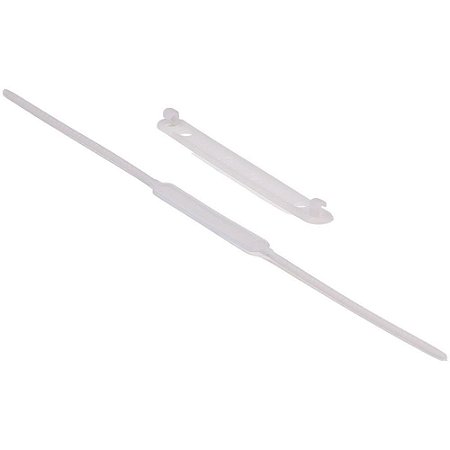 Grampo Trilho Plastico Estendido Branco