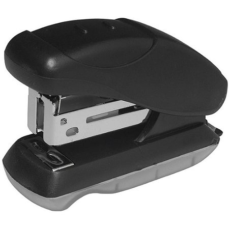 Grampeador Mini P/10FLS. 26/6 Preto Plastico