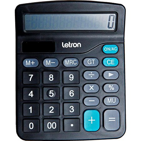 Calculadora de Mesa 12DIG. Preta Neo Solar