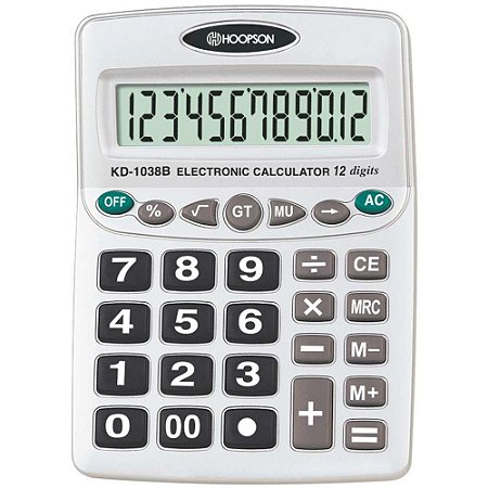 Calculadora de Mesa 12DIGITOS a Pilha
