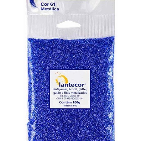 Glitter PVC Azul 100G.