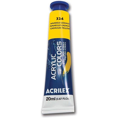 Tinta Acrilica ACRYLIC Colors 20ML Amarelo CA