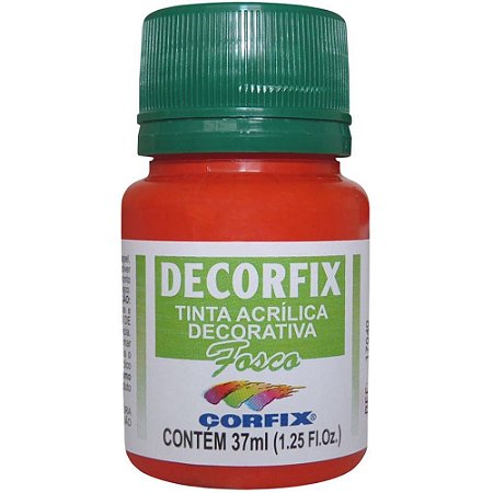 Tinta Acrilica Decorfix Fosca 37ML Vermelho F