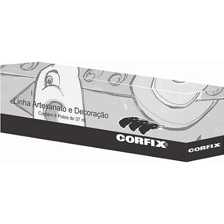 Tinta Acrilica Decorfix Fosca 37ML Preto
