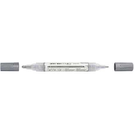 Pincel Marcador Artesanato Multimark S/P Prata com 6