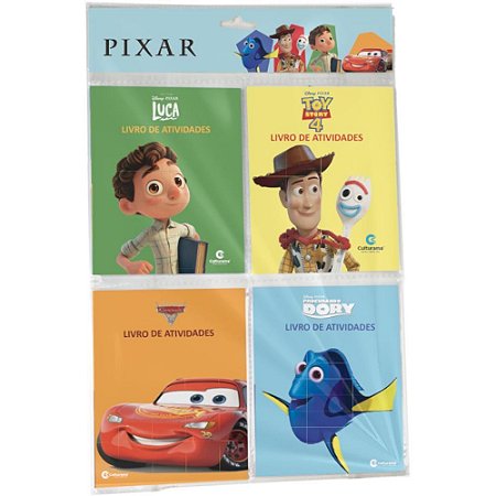 Livro de Atividades Pixar Solapa 10,5X13,5 24PG PCT.C/04
