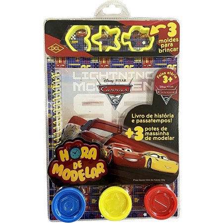 Livro Brinquedo Ilustrado Hora de Modelar Carros C/MASSI