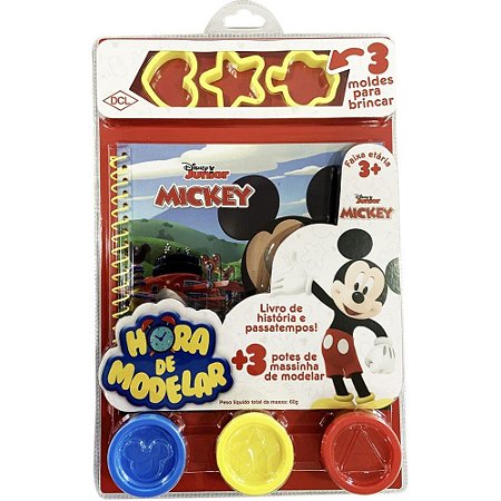 Livro Brinquedo Ilustrado Hora de Modelar Mickey C/MASSI