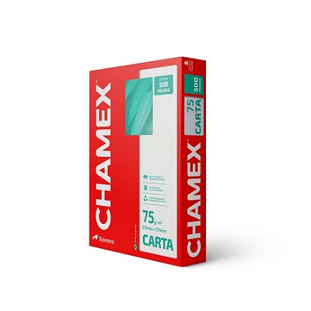 Papel Sulfite Carta Chamex 75G 500 FLS.