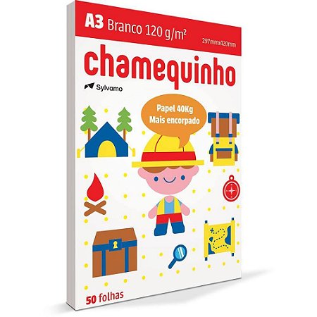 Papel Sulfite A3 Chamequinho 120GR PCT.C/50
