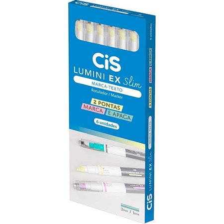 Caneta Marca Texto CIS Lumini EX SLIM Amarela