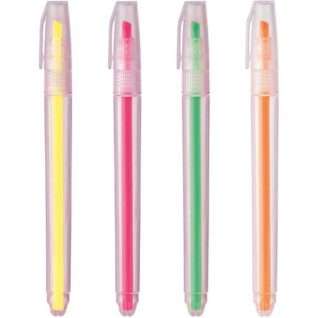 Caneta Marca Texto Bazze 4CORES Polybag