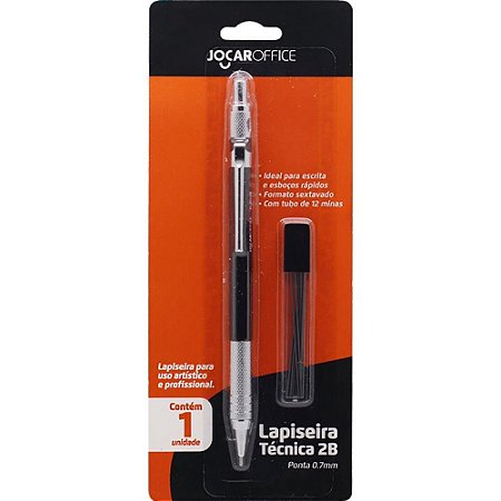 Lapiseira 0.7MM Jocar Tecnica Metal C/GRAFITE