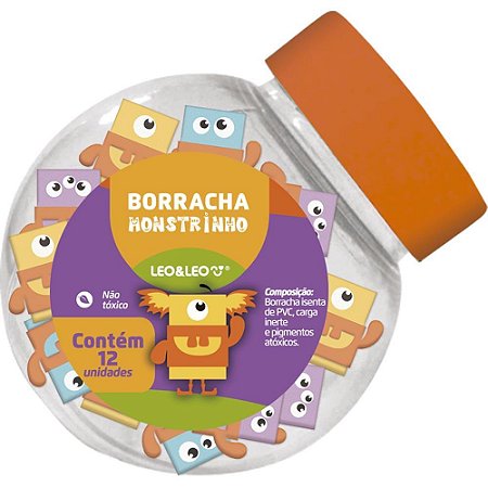 Borracha Decorada Monstrinho C/CAPA (S)
