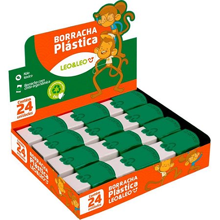 Borracha Branca com Capa Plastica