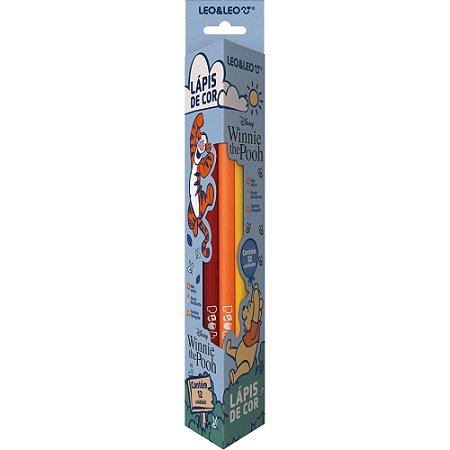 Lapis de COR Triangular Leo e Leo 12CORES Pooh