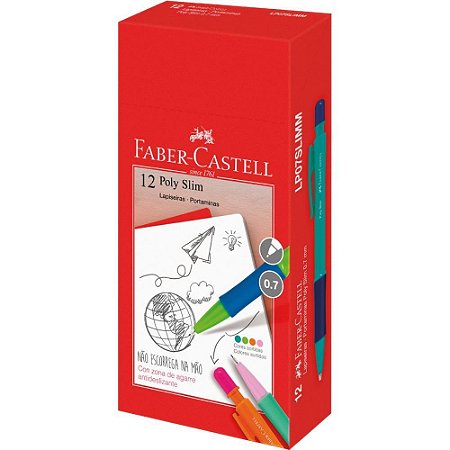 Lapiseira 0.7MM POLY SLIM MIX (S) (7891360682035)