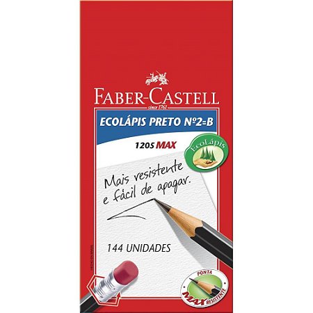 Lapis Preto Sextavado Ecolapis MAX N.2 Preto