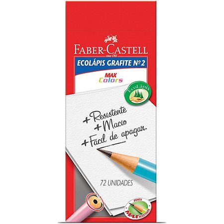 Lapis Preto Redondo Decorado Ecolapis 1205 MAX Colors