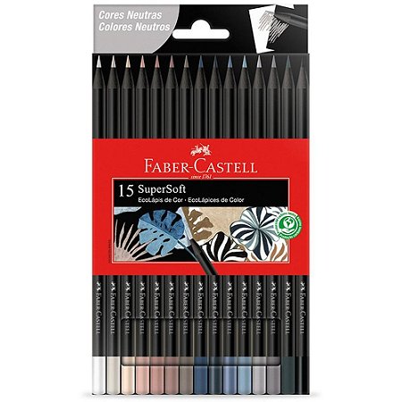 Lapis de COR Redondo Supersoft 15 Cores Neutras
