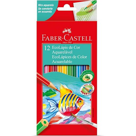 Lapis de COR Aquarelavel Ecolapis 12 Cores