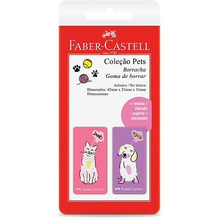 Borracha Colorida PETS Rosa e Roxa