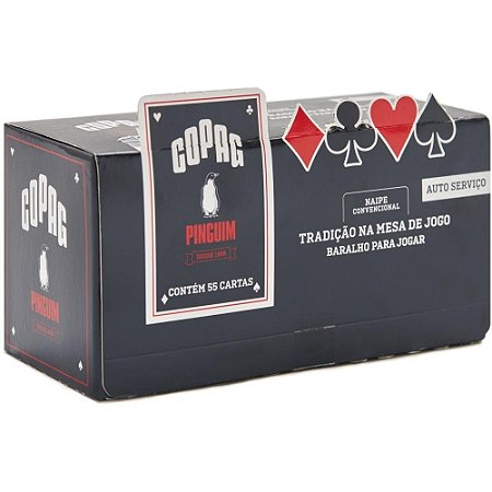 Baralho Pinguim Cartao Couche 305G.