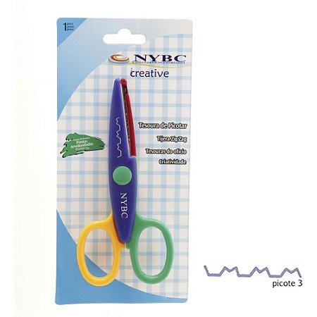 Tesoura Artesanal Picotar ZIG ZAG Alternado
