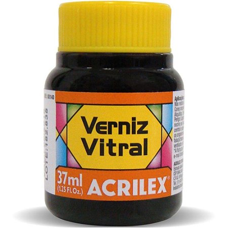 Verniz Vitral Laranja 37ML.ACRILEX - PCTE C/6