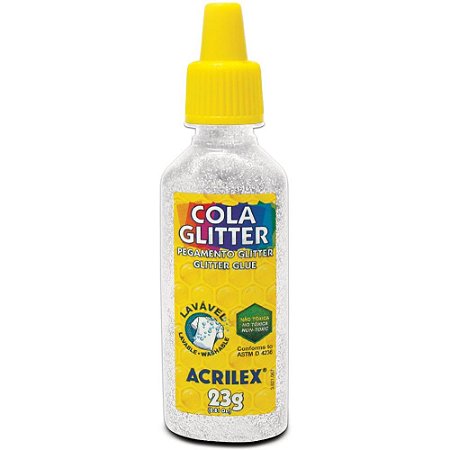 Cola com Glitter Tubo 23G. Cristal