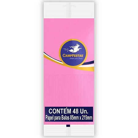 Papel para Bala Rs.claro 90X220MM 1 Franja 48F